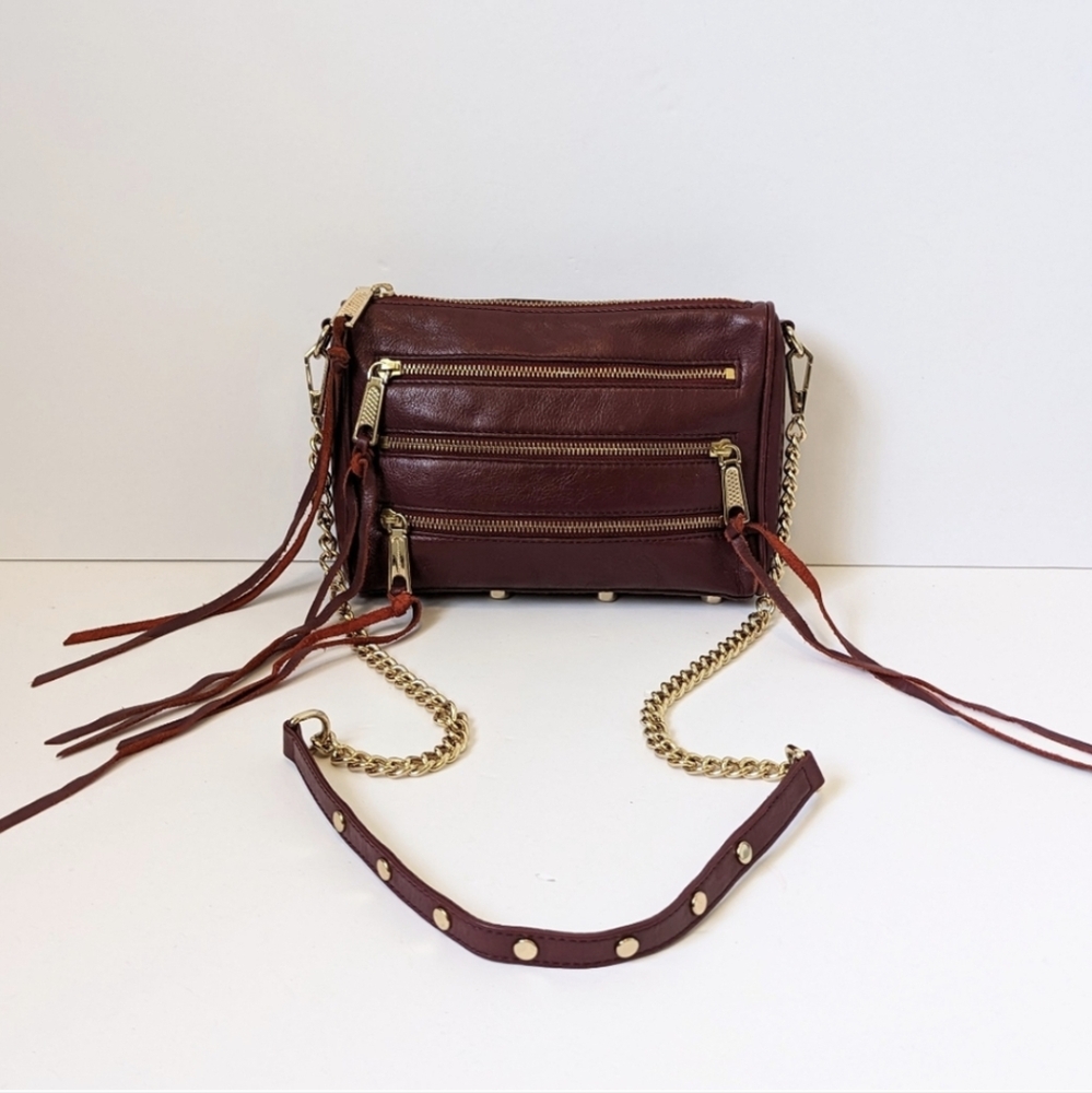 Vintage Y2K Rebecca Minkoff 5 zip cross body bag